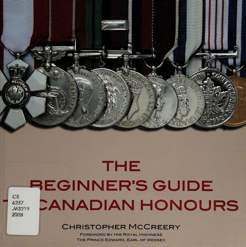 Cover for The beginner's guide to Canadian honours