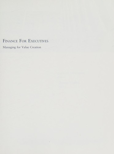 Cover for Finance for Executives