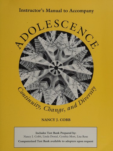 Cover for Adolescence:Cont, Change & Divers I
