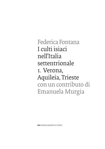 Cover for I culti isiaci nell'Italia settentrionale
