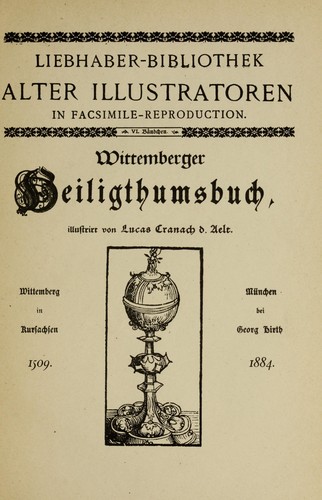 Cover for Wittemberger Heiligthumsbuch