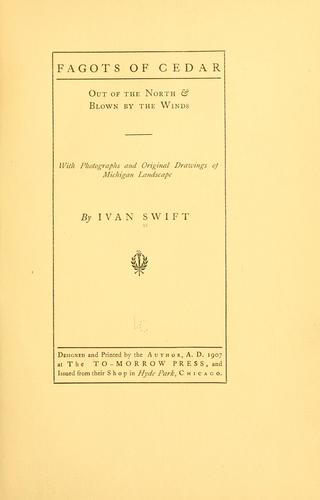 Cover for Fagots of cedar