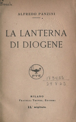 Cover for La lanterna di Diogene