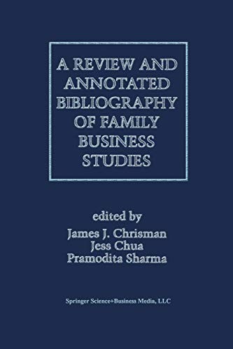 Cover for A Review and Annotated Bibliography of Family Business Studies