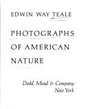 Cover for Photographs of American nature