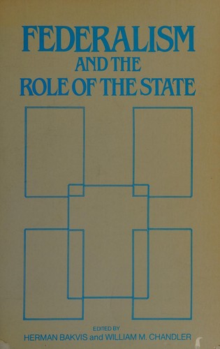 Cover for Federalism and the role of the state