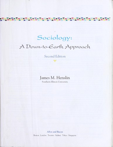 Cover for Sociology