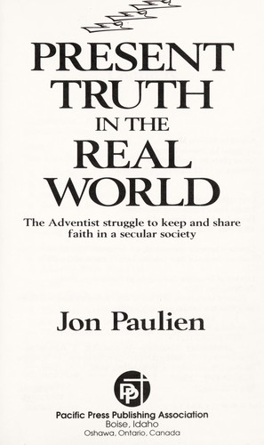Cover for Present truth in the real world