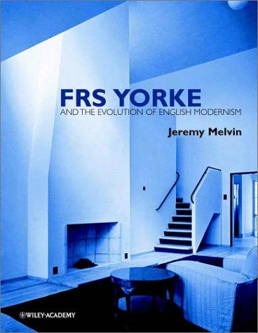 Cover for FRS Yorke and the evolution of English modernism