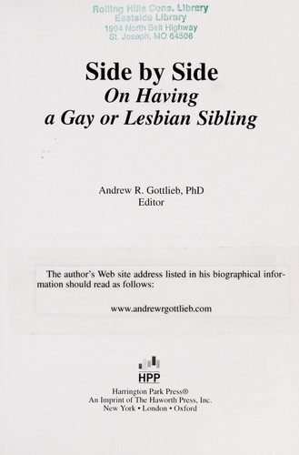 Cover for Side by side