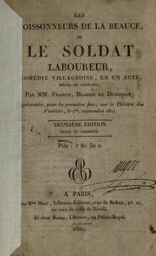 Cover for moissonneurs de La Beauce