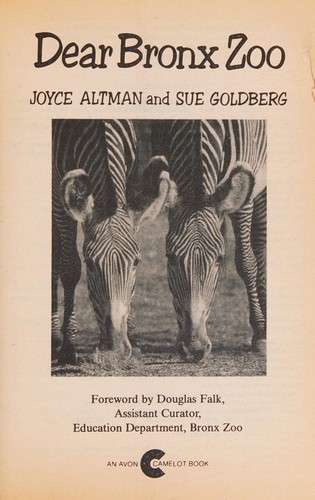 Cover for Dear Bronx Zoo