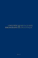 Cover for Bibliographie linguistique de l'année 1984/Linguistic Bibliography for the Year 1984