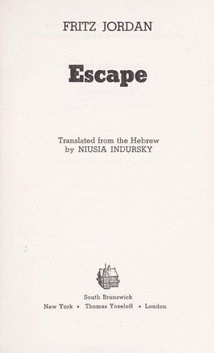 Cover for Escape