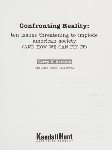 Cover for Confronting Reality