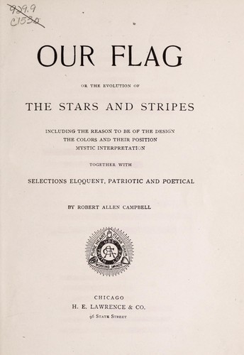 Cover for Our flag
