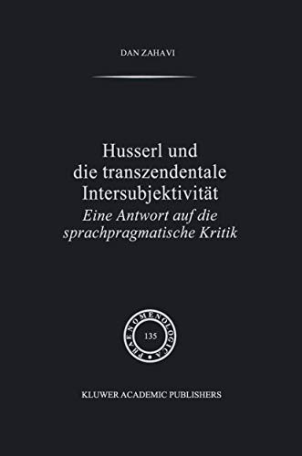 Cover for Husserl und Die Transzendentale Intersubjektivität