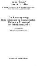 Cover for Om Røros og omegn ; Om Piperviken og Ruseløkbakken ; Harham