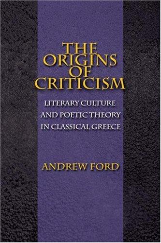 Cover for The Origins of Criticism