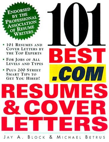 Cover for 101 Best .Com Resumes & Cover Letters