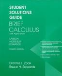 Cover for Student Solutions Guide to Accompany Brief Calculus With Applications