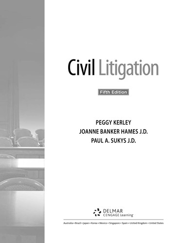 Cover for Civil litigation