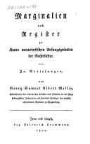 Cover for Marginalien und Register zu Kants metaphysischen Anfangsgründen der Rechtslehre