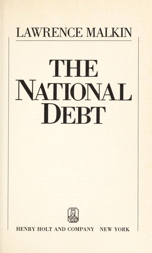 Cover for The national debt
