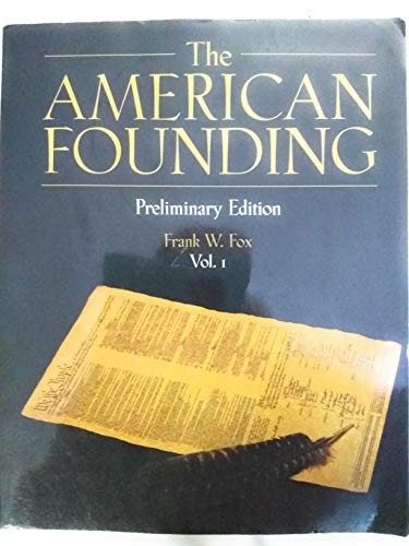 Cover for The American Founding:vol 1