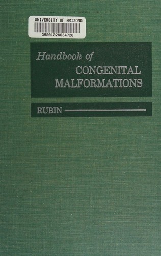 Cover for Handbook of congenital malformations.