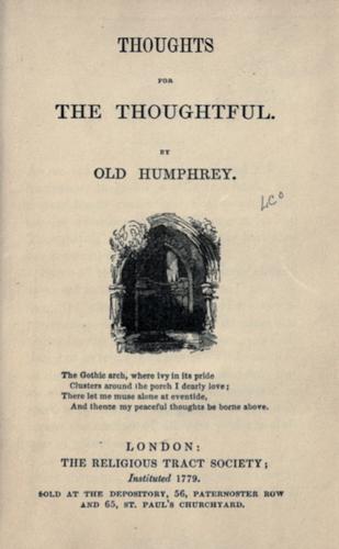 Cover for Thoughts for the thoughtful