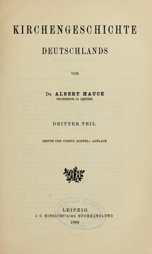 Cover for Kirchengeschichte Deutschlands