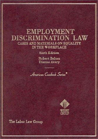 Cover for Employment discrimination law