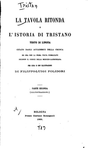 Cover for La Tavola ritonda, o L'istoria di Tristano