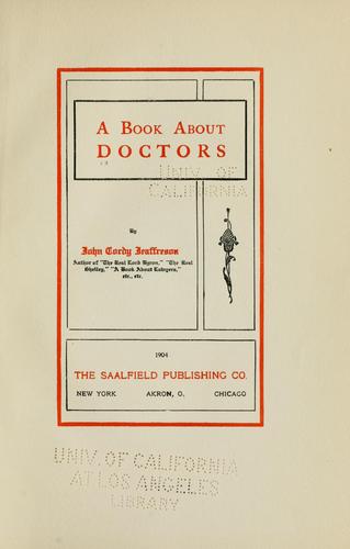 Cover for A book about doctors