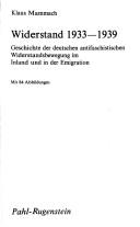 Cover for Widerstand 1933-1939