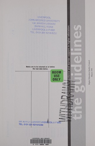 Cover for Quality Assurance Framework for Higher Education