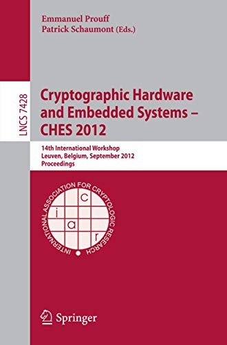 Cover for Cryptographic Hardware and Embedded Systems -- CHES 2012
