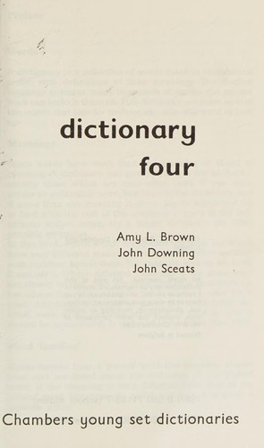 Cover for Dictionary Four (Chambers Young Set Dictionaries)