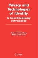 Cover for Privacy and Technologies of Identity
