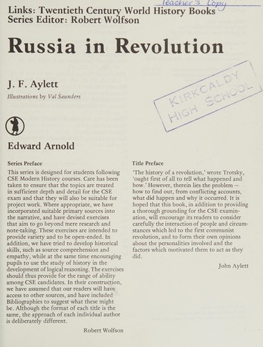 Cover for Russia in Revolution (Links)