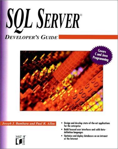 Cover for SQL Server® Developer's Guide