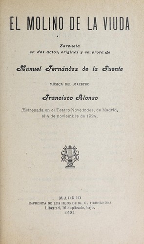 Cover for El molino de la viuda