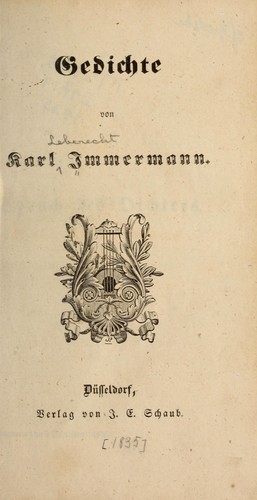 Cover for Gedichte