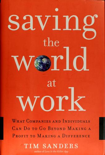 Cover for Saving the world at work
