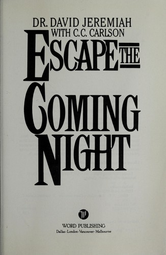 Cover for Escape the Coming Night