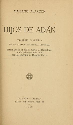 Cover for Hijos de Adán