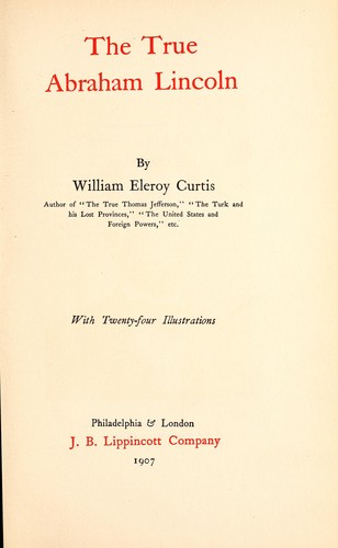 Cover for The true Abraham Lincoln