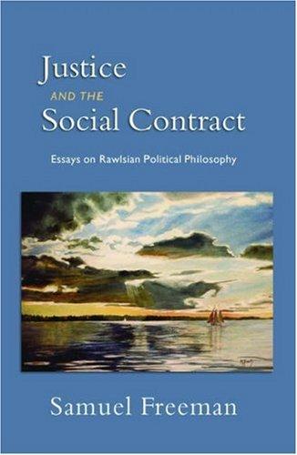 Cover for Justice and the Social Contract