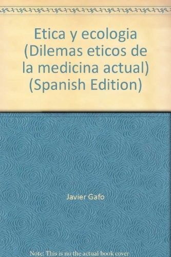 Cover for Etica y ecología